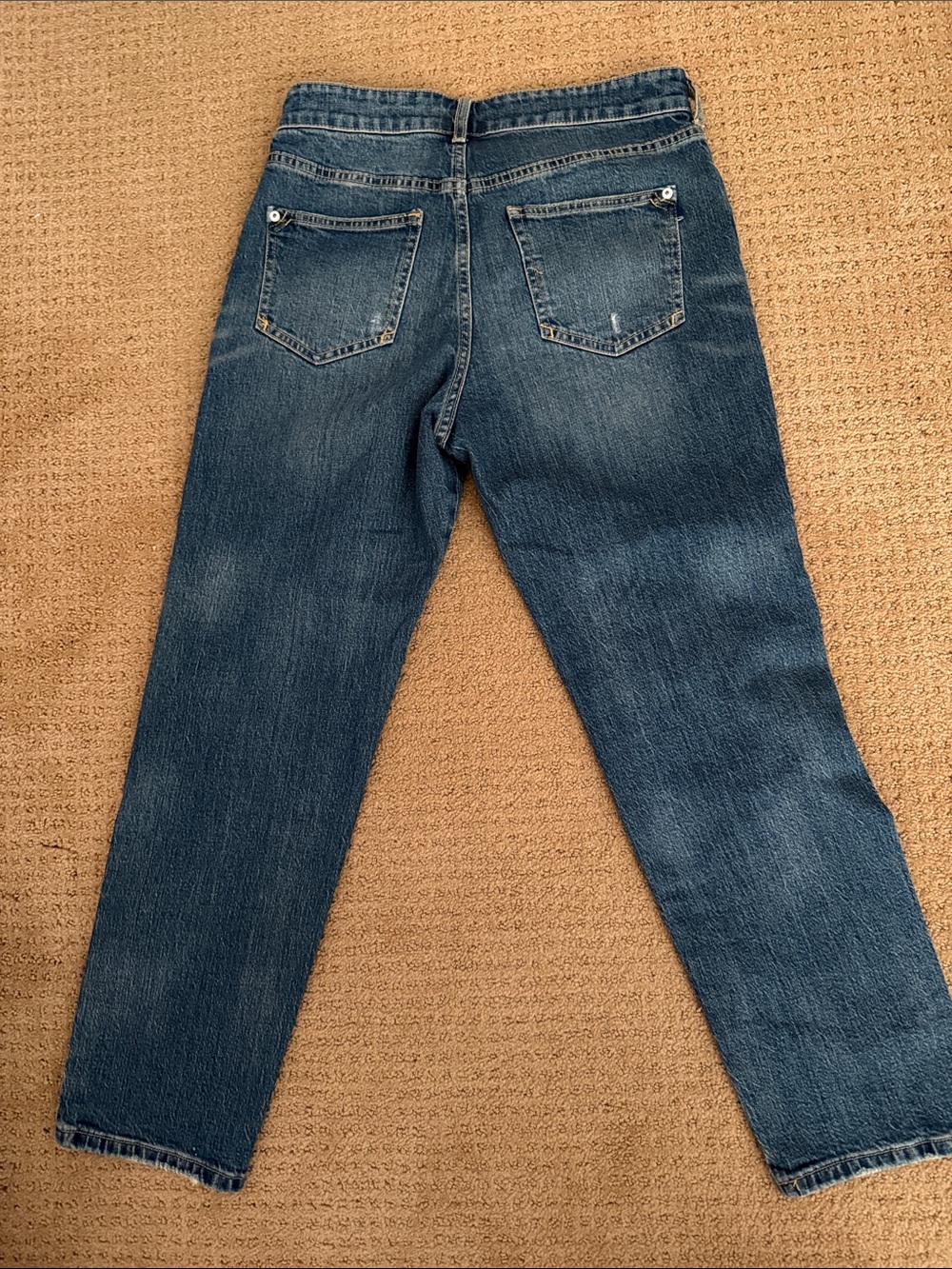 Pilcro Patchwork Blue Denim Jeans - Picture 2 of 5